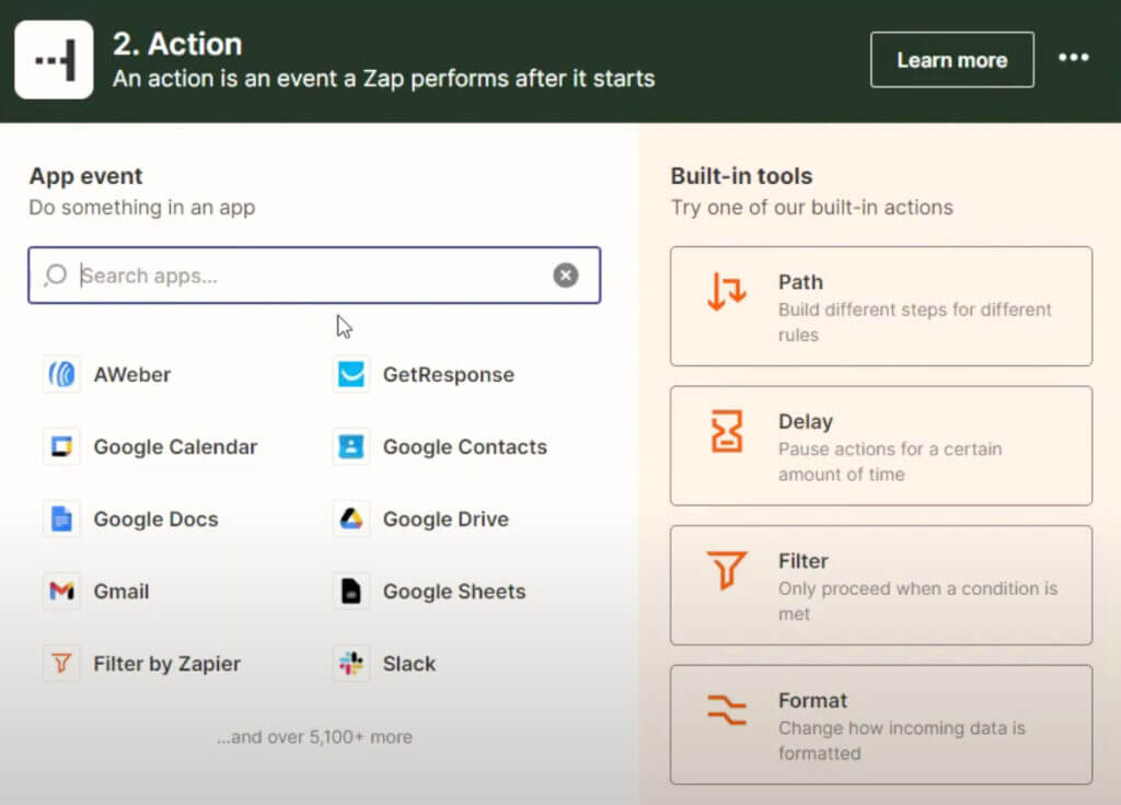 23. Google Shets Zap integration for Facebook Ads
