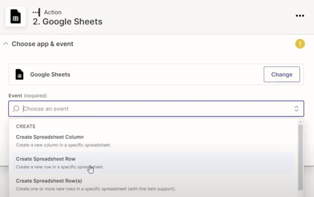 29. Google Shets Zap integration for Facebook Ads 2