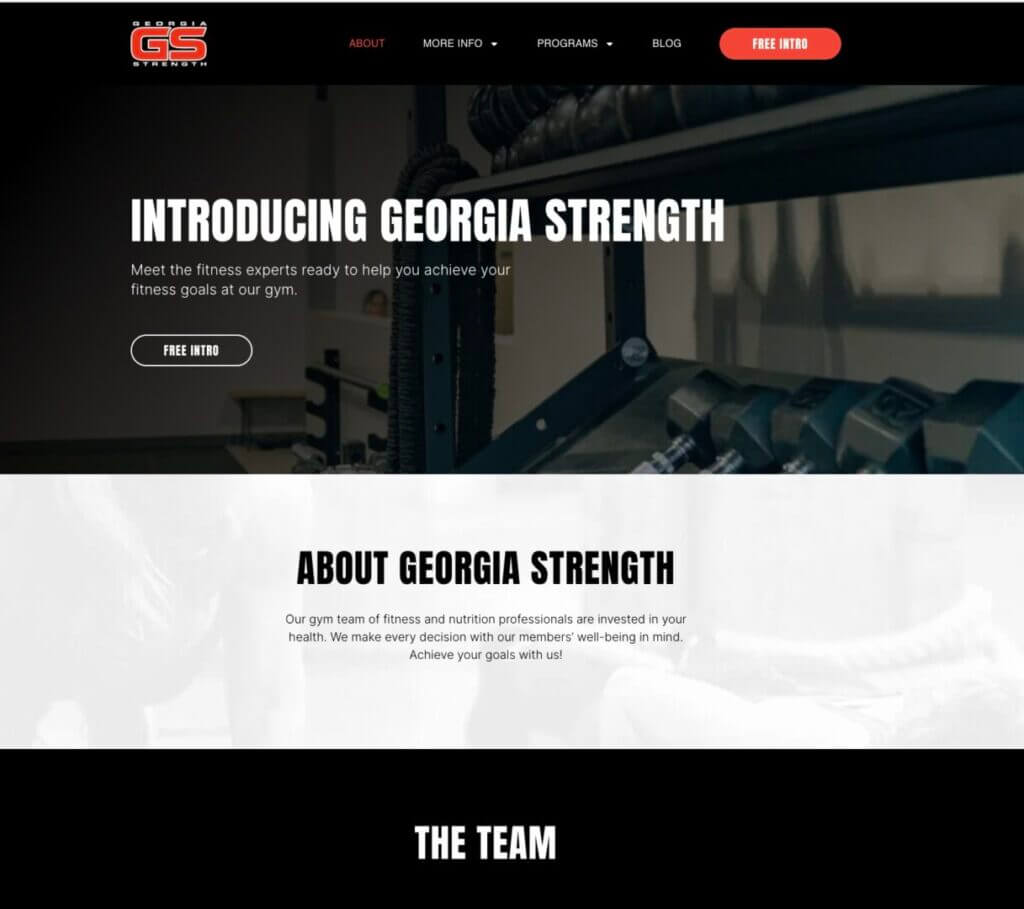 Kilo gym website image 6