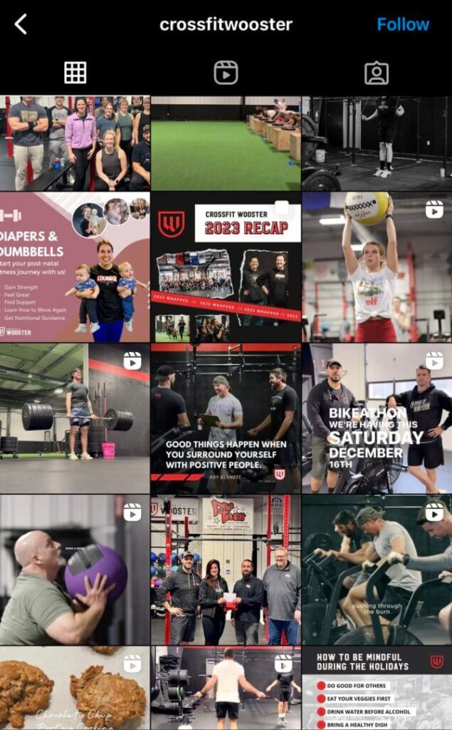 example of a instagram post that aligns with their brand