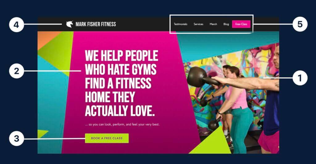 example of a good hero section