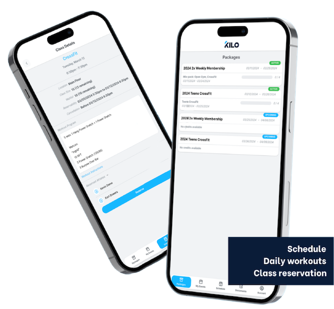 Kilo gym workout tracking