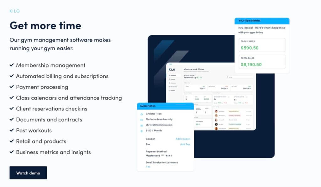 Kilo best Gym Management Software
