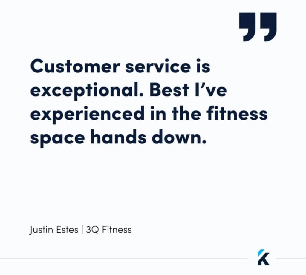 3Q Fitness testimonial for Kilo