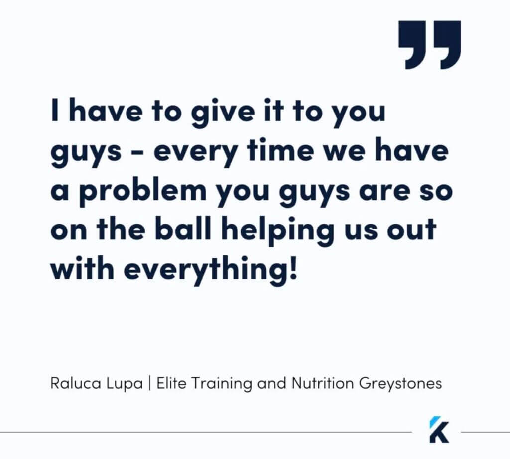 Elite Training and Nutrition Greystones testimonial for Kilo