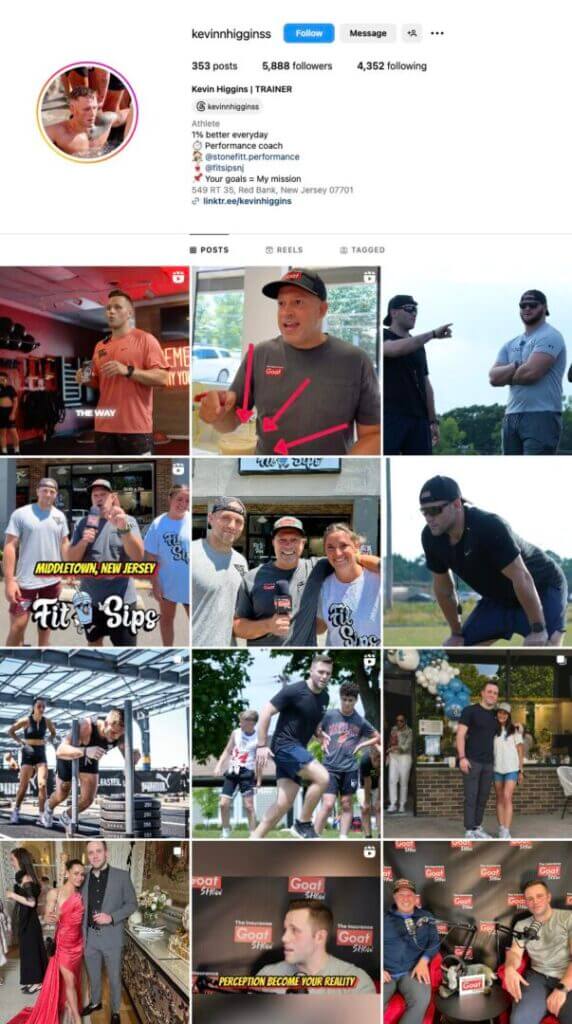 Kevin Higgins Instagram