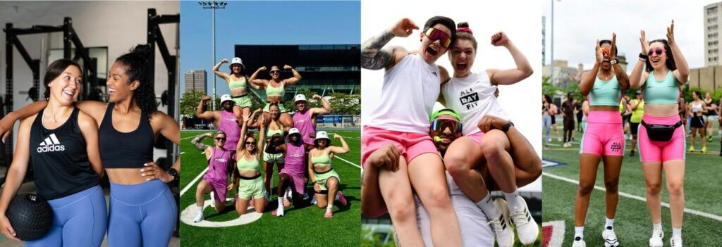 All Day Fit gym is sponsored by Adidas