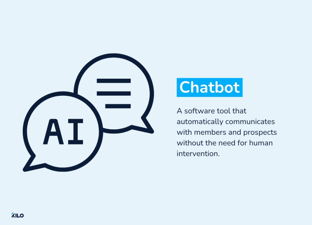 use chatbots for your gym website with Kilo