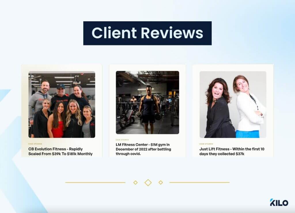 gym launch client reviews