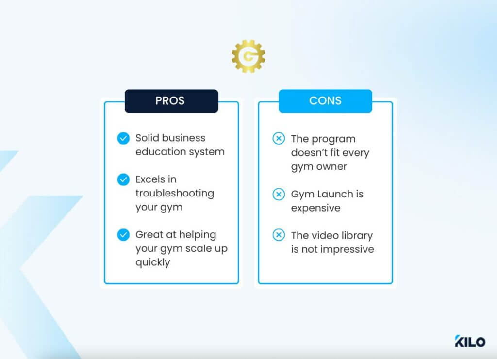 gym launch pros and cons