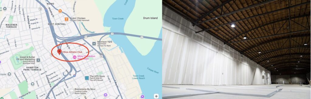 Ethos gym location and installations