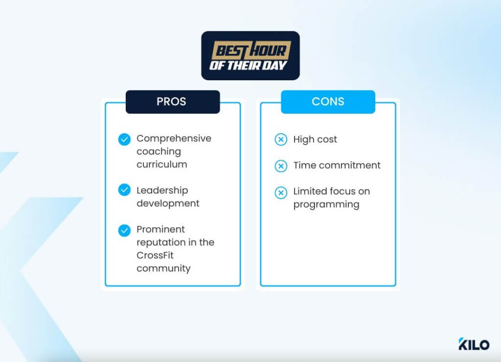 best hour of the day pros and cons