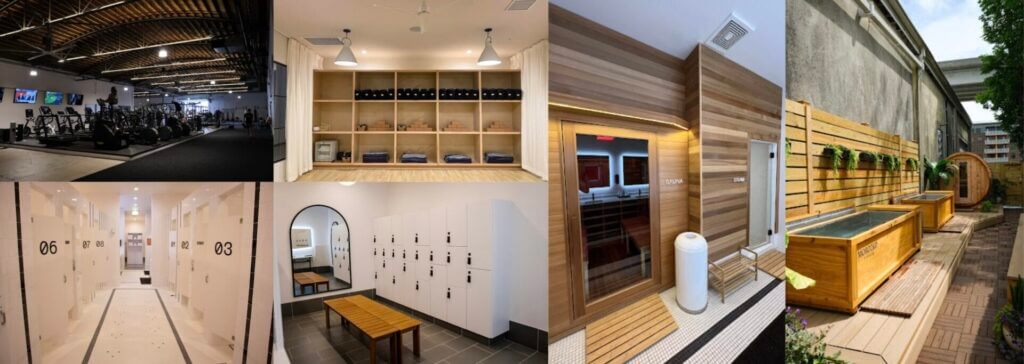 high end gym amenities at Ethos