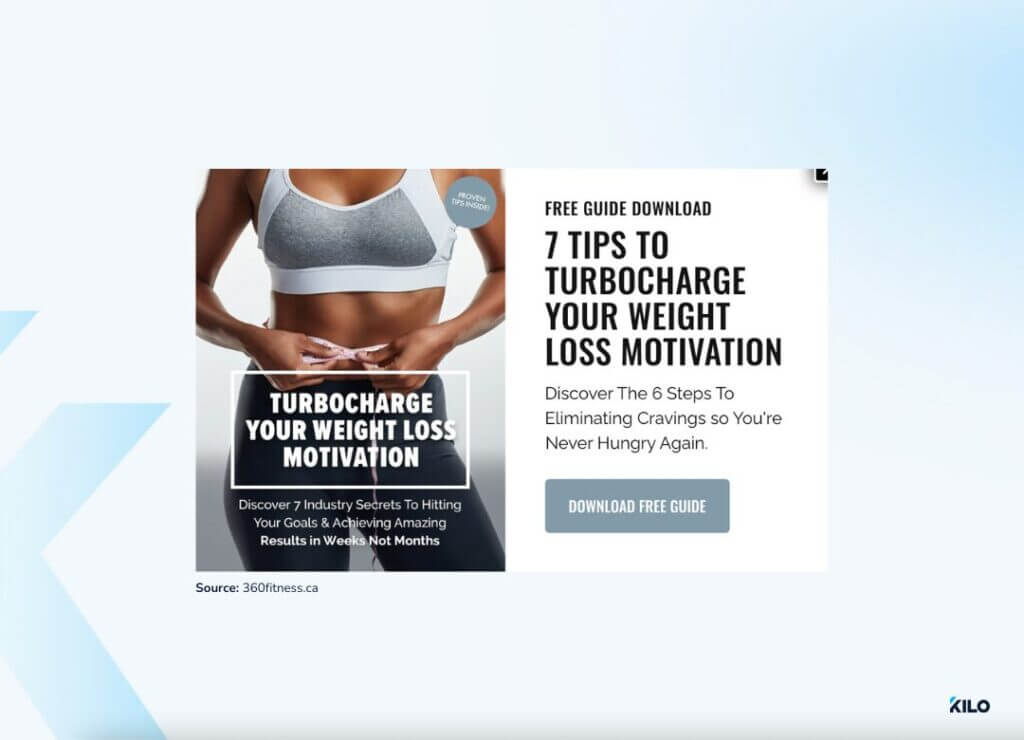 weight loss lead magnet example