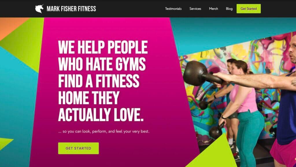 Mark Fisher Fitness website