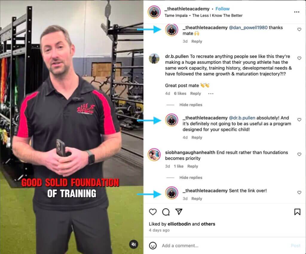 The Athlete Academy gym using social media to grow their gym