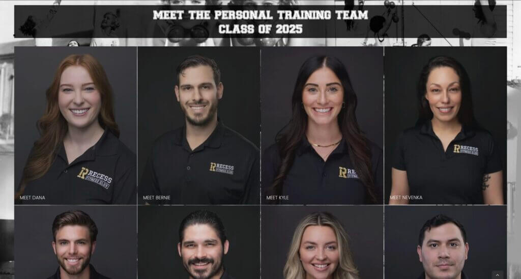 Recess Fitness Club class of 2025 coaches