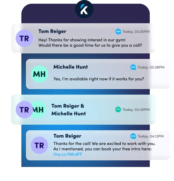 best gym automation process for new leads thanks to Kilo