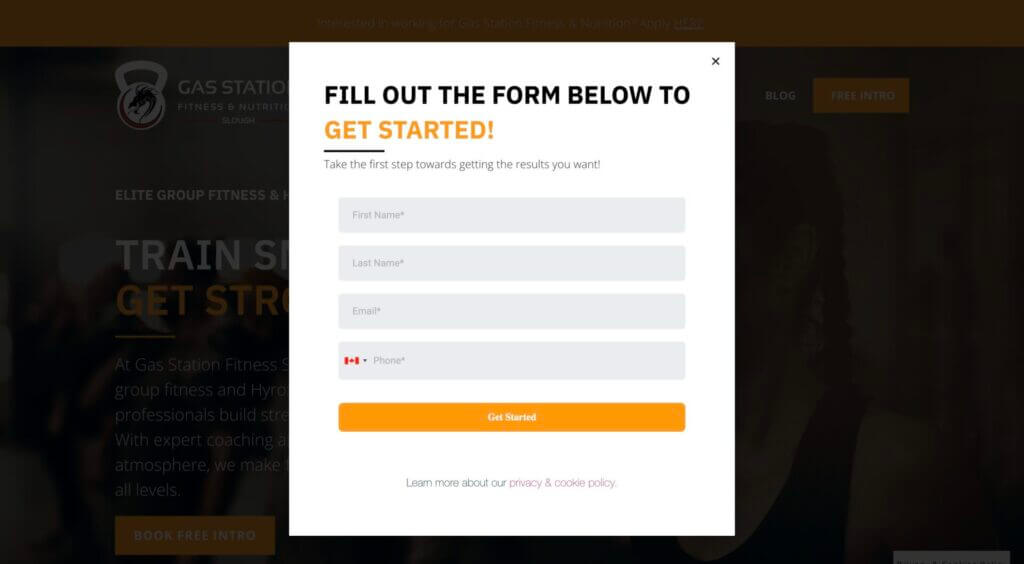make the gym lead process easy