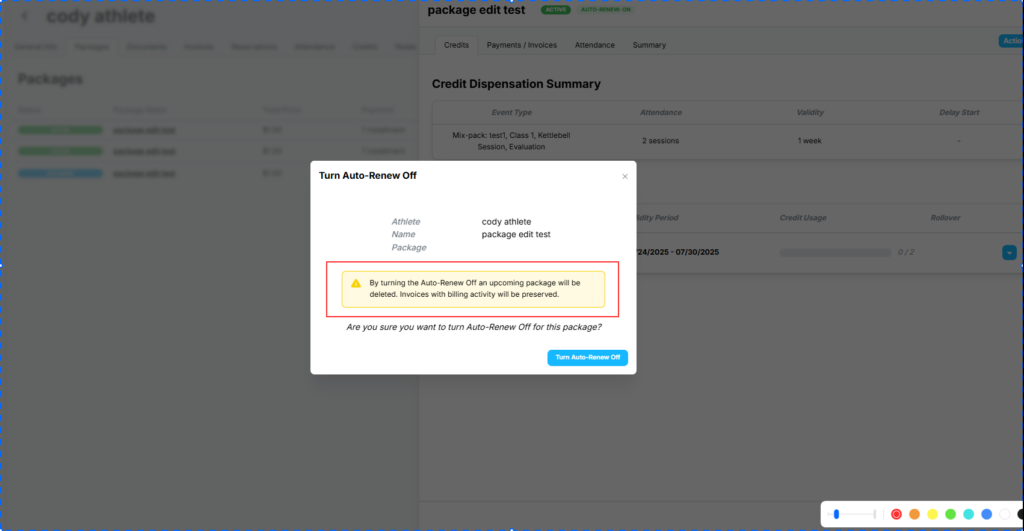 confirmation popup in Kilo GMS
